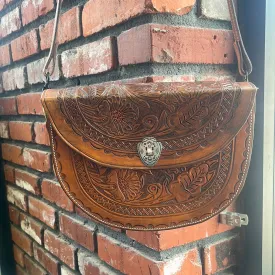 Handmade Leather Arrowhead Purse