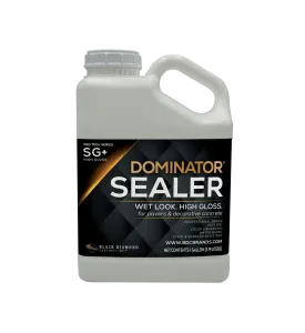 1 Gal. DOMINATOR SG  Clear Acrylic Sealer | High Gloss Paver Sealer | Wet Look, Color Enhancing | Professional Grade | Concrete Pavers and Decorative Concrete | Fast Dry | Driveway, Patio and Walkways