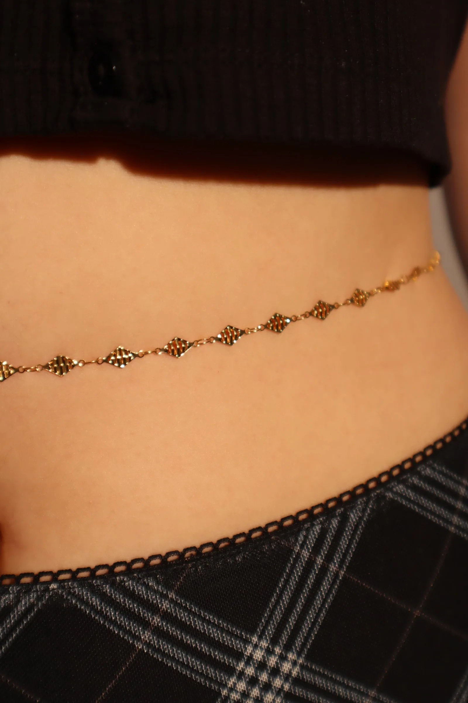 18K Gold Stainless Steel Infinity Waist Chain