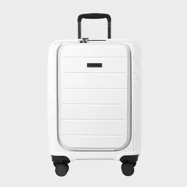 2018 New Business Luggage Rolling Spinner Suitcase Environmental Pp Materical White Black Bule