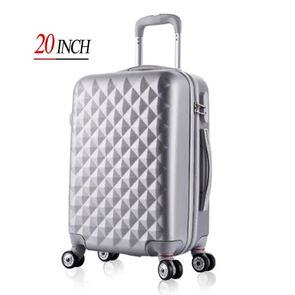 20" High Quality Diamond Lines Trolley Suitcase /Travell Case Luggage/Pull Rod Trunk Rolling