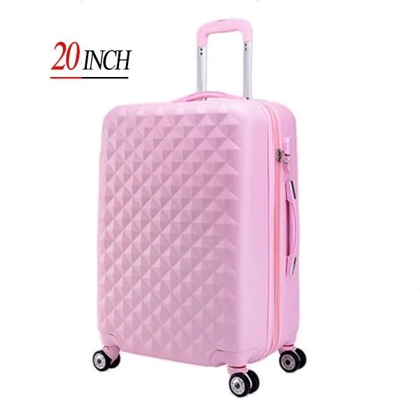 20" High Quality Diamond Lines Trolley Suitcase /Travell Case Luggage/Pull Rod Trunk Rolling