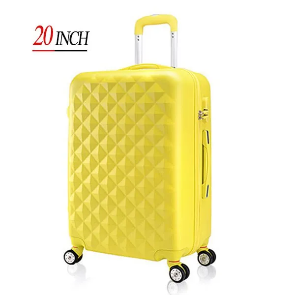 20" High Quality Diamond Lines Trolley Suitcase /Travell Case Luggage/Pull Rod Trunk Rolling