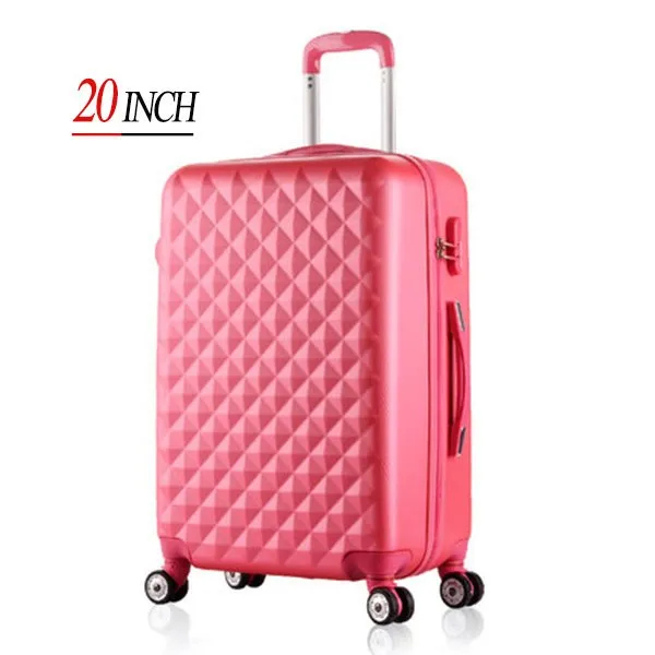 20" High Quality Diamond Lines Trolley Suitcase /Travell Case Luggage/Pull Rod Trunk Rolling