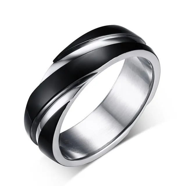 3 color wedding ring for men / women