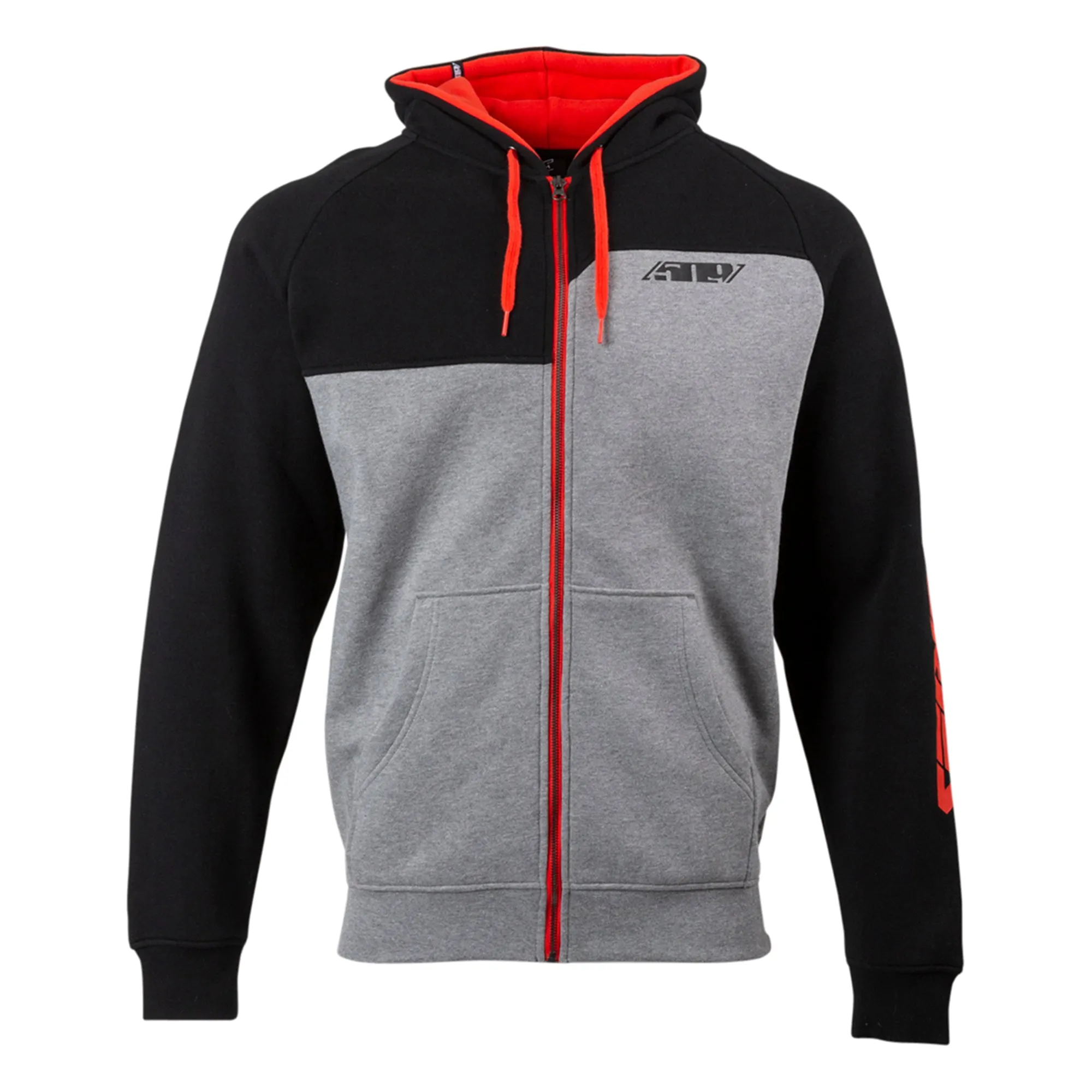 509  Mens Racing Red R-Series Full Zip Hoodie Hoody Sweater Sweatshirt Cotton