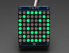 Adafruit Small 1.2" 8x8 LED Matrix w/I2C Backpack - Red or Green