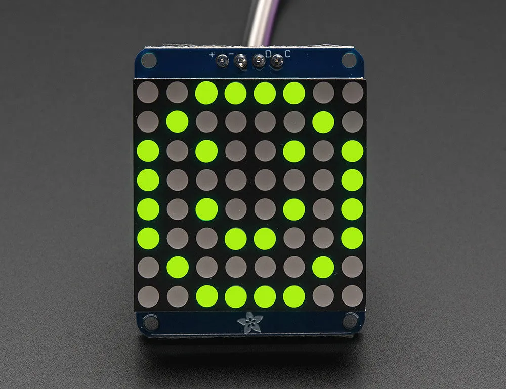 Adafruit Small 1.2" 8x8 LED Matrix w/I2C Backpack - Red or Green