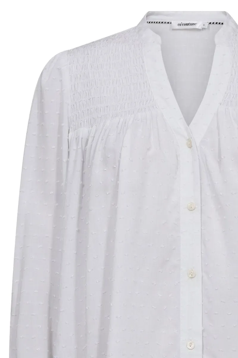 Adina Drop Shirt 35541 | White | Skjorte fra Co'couture