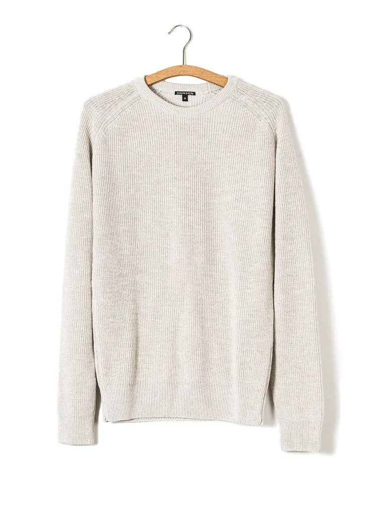 ALFRED | Knitted Basic Crewneck | Nature