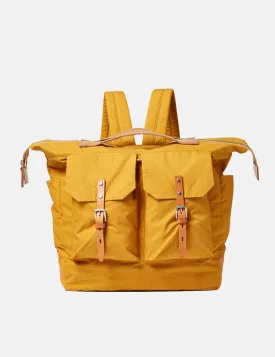 Ally Capellino Frank Hybrid Waxy Rucksack - Cumin Yellow