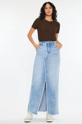 Anette High Rise Maxi Denim Skirt