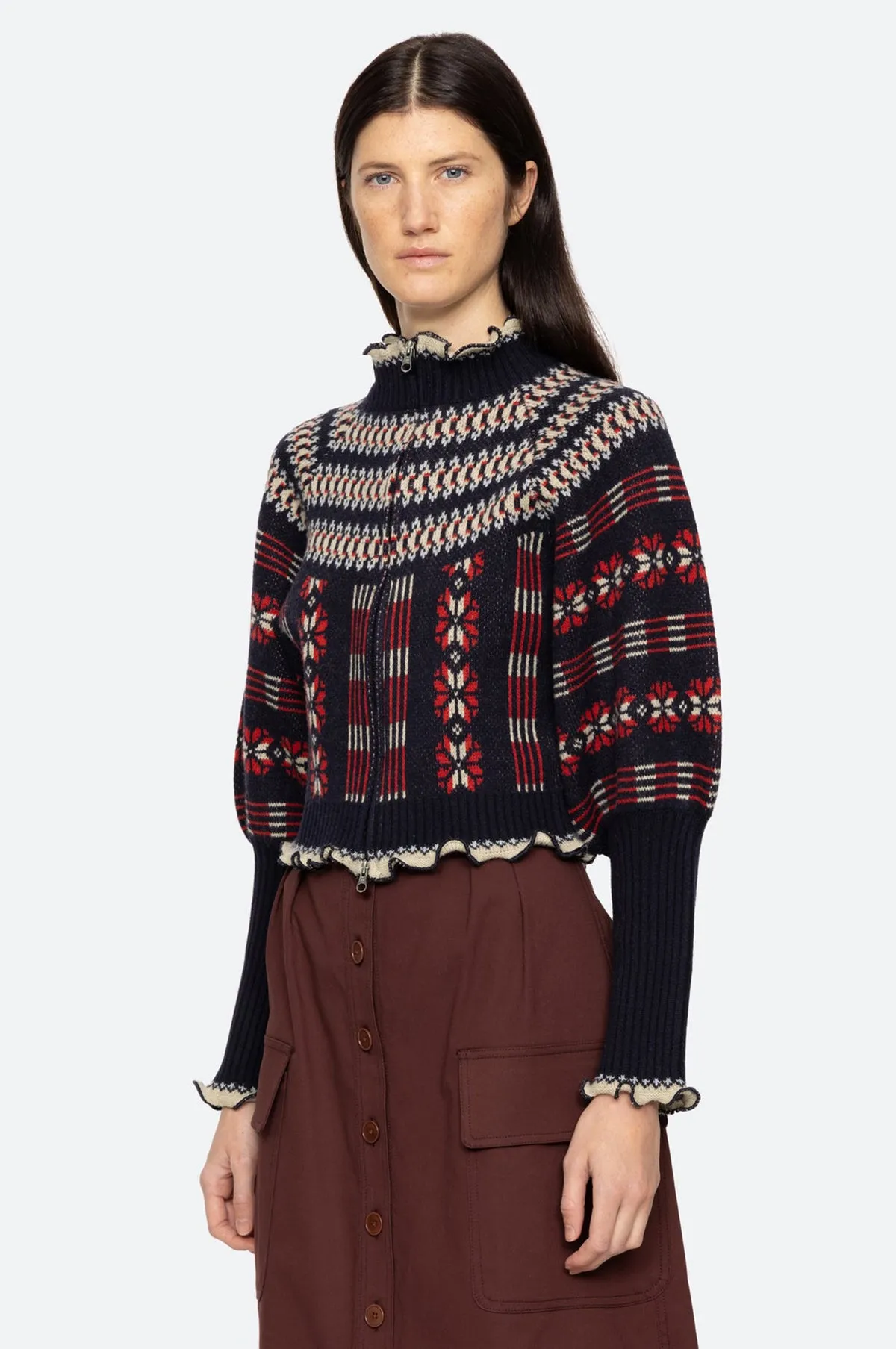 Ayla Knit L/Slv Cardigan Multi