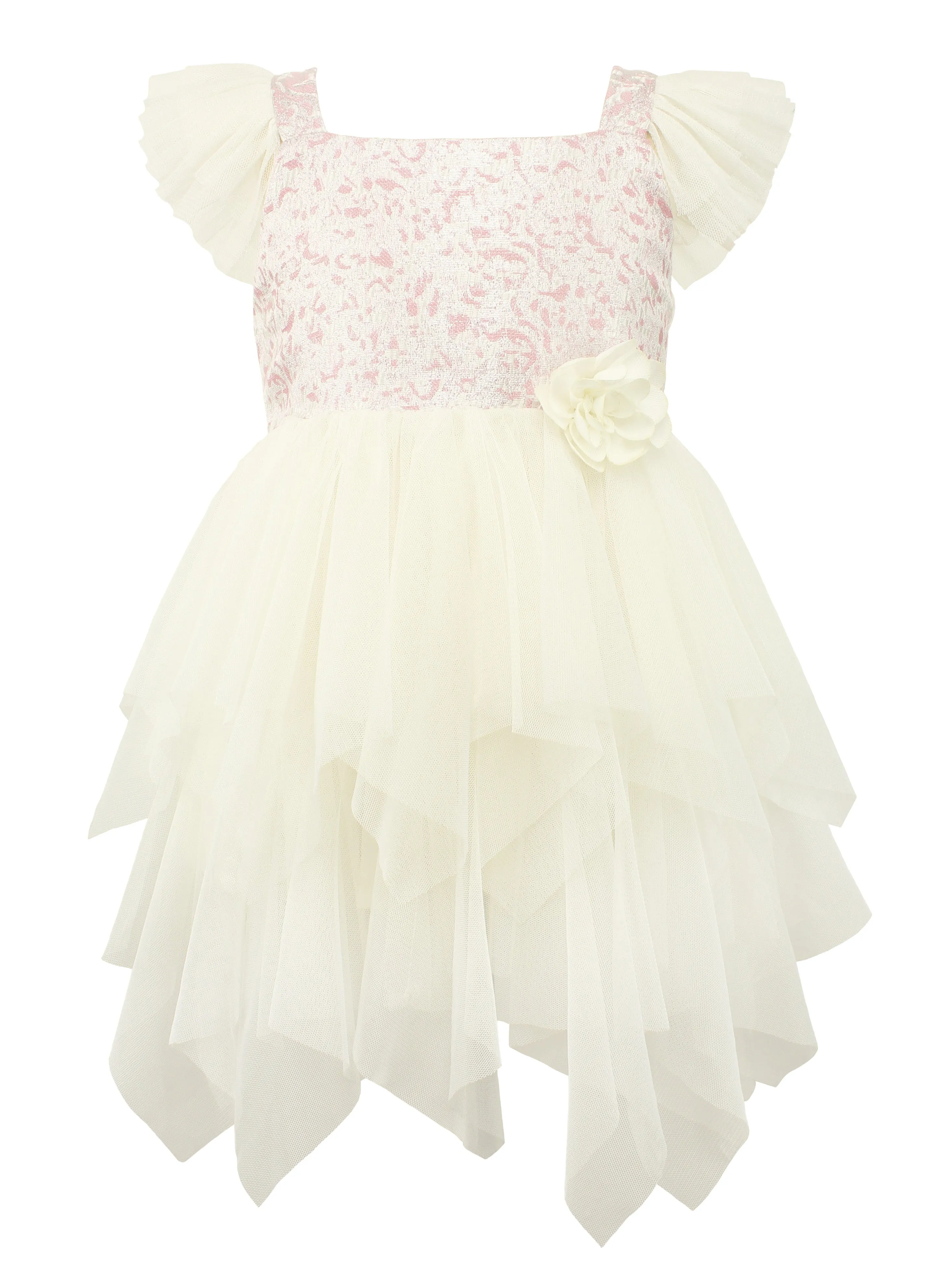 Baby Girl's Pink and White Tulle dress