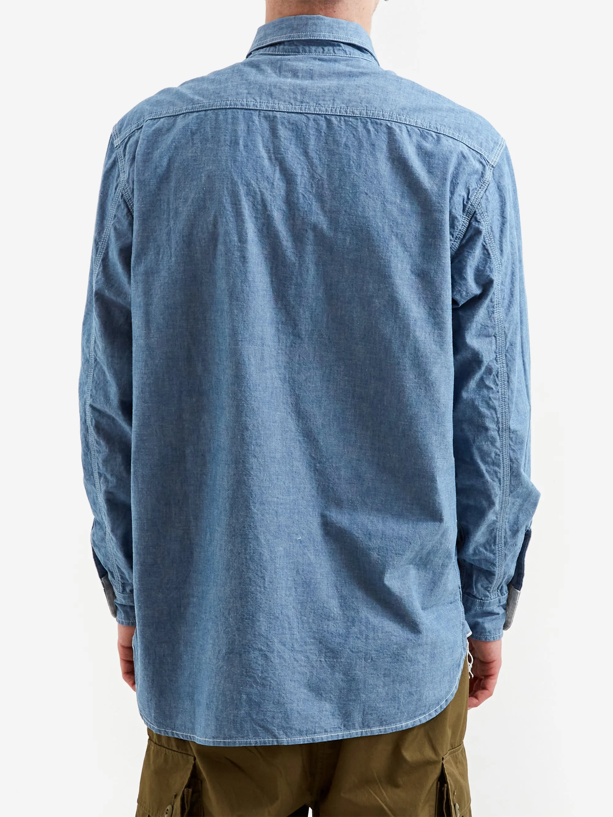 Beams Plus Work Chambray Shirt - Sax 70