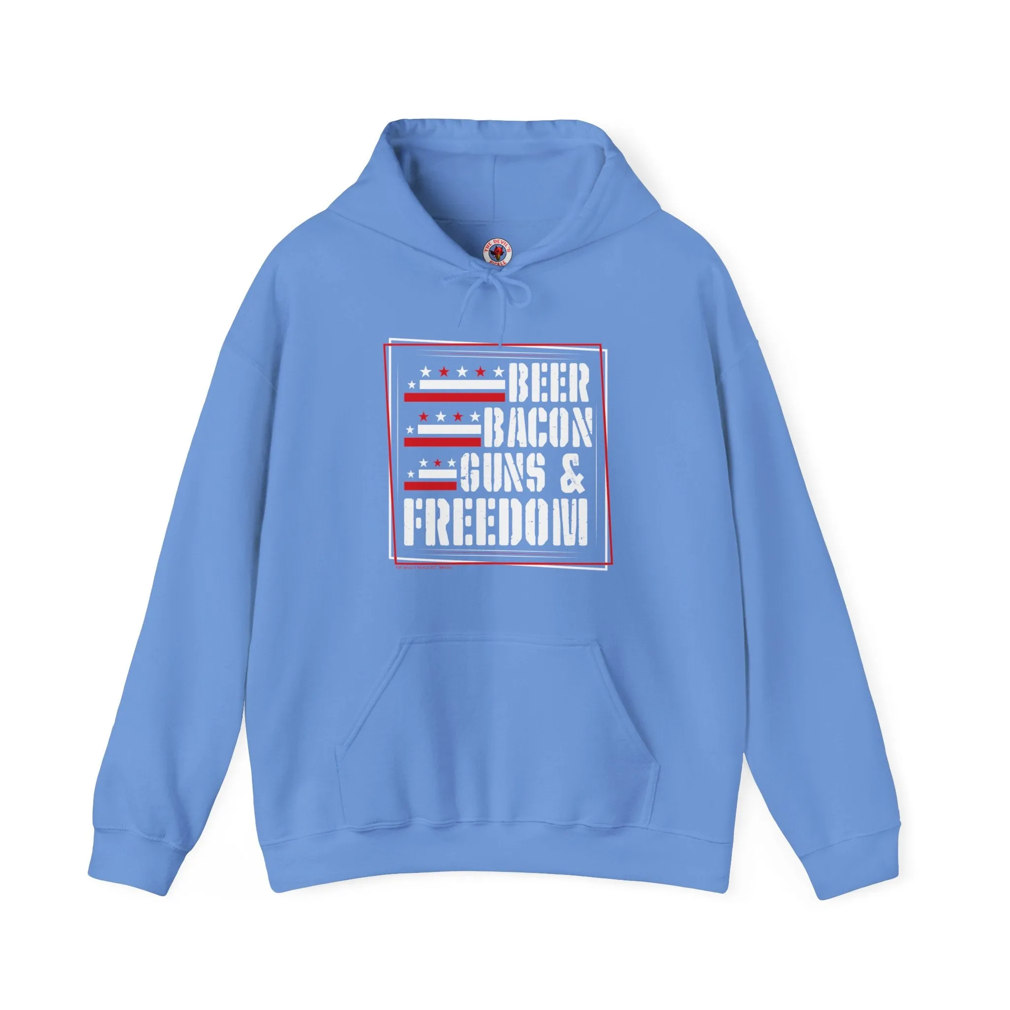 Beer Bacon Guns and Freedom Hooded Sweatshirt