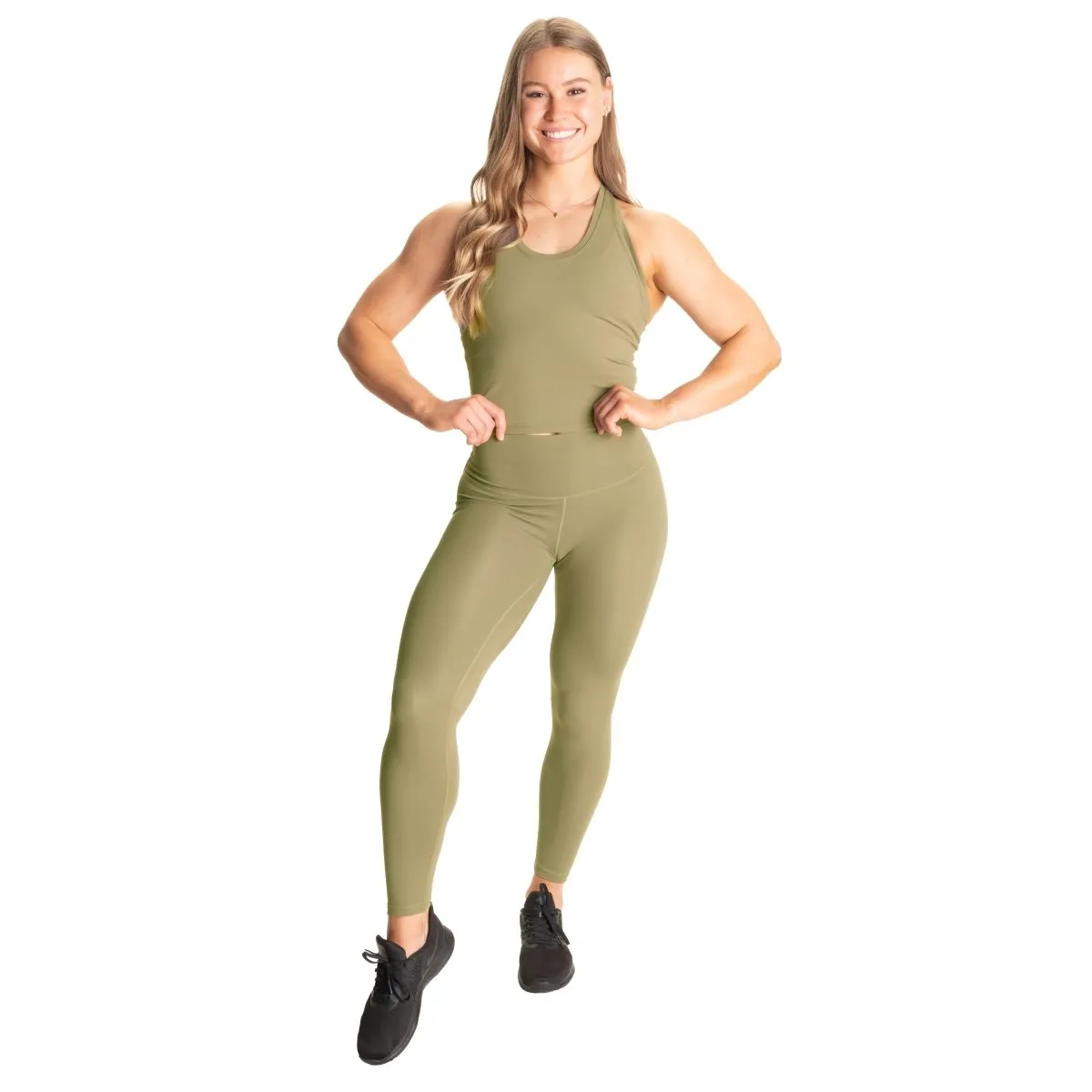 Better Bodies Core Scrunch Leggings - Washed Green