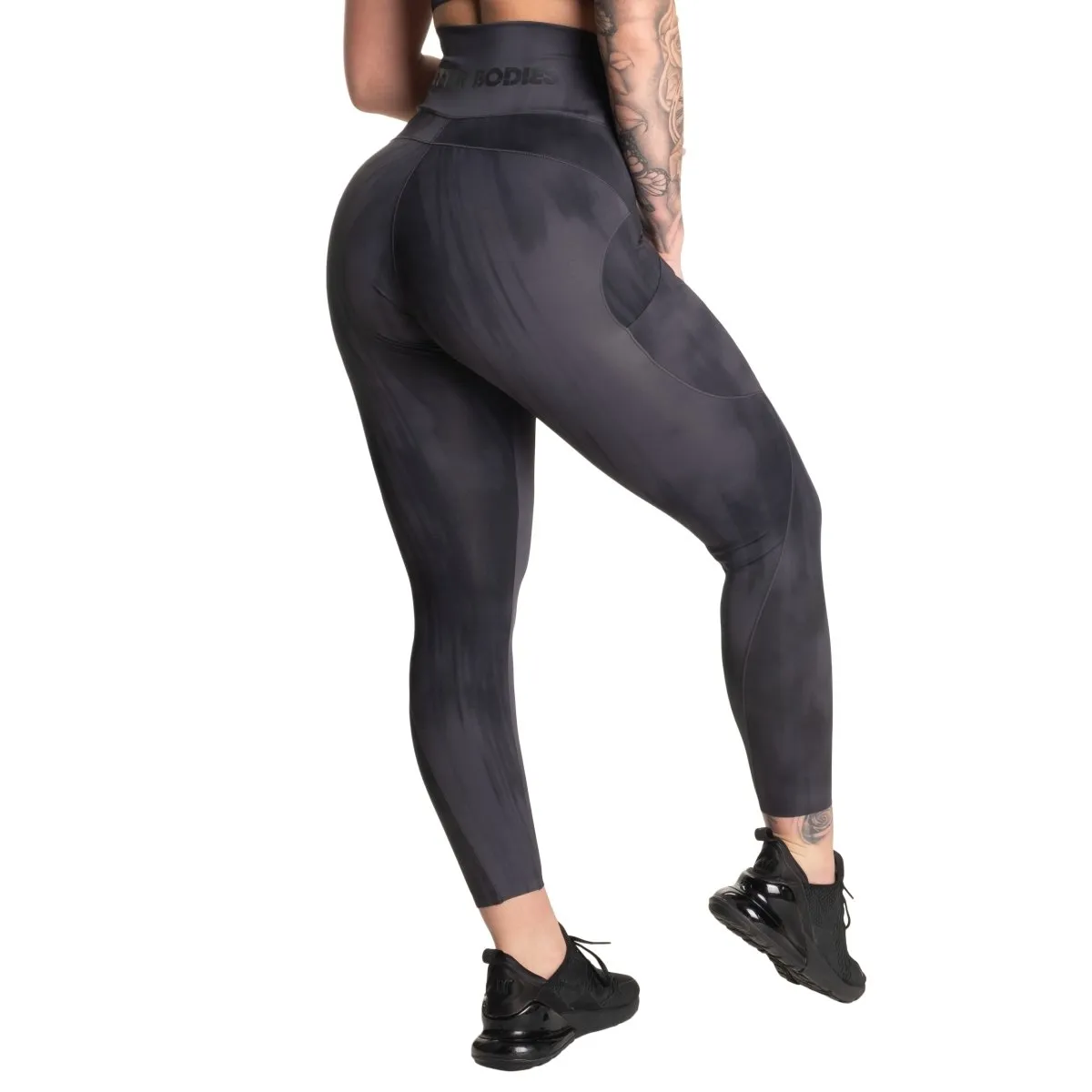 Better Bodies High Waist Leggings - Dark Grey Grunge