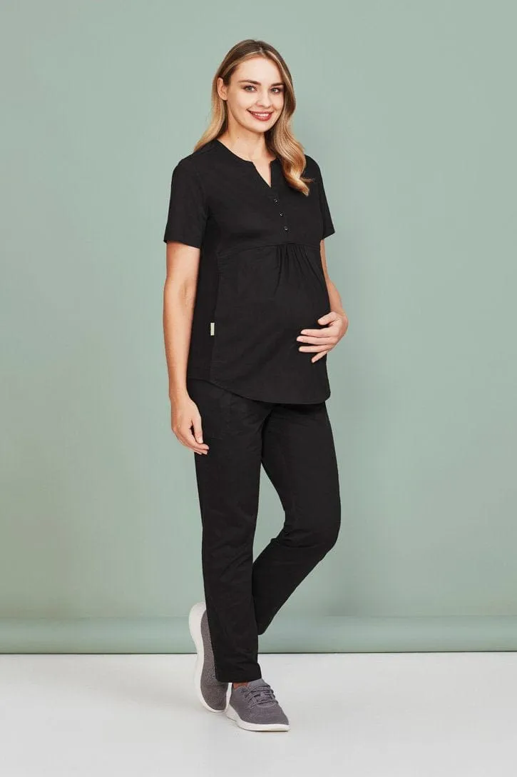 Biz Care Rose Maternity Womens Tunic Scrub Top CST243LS