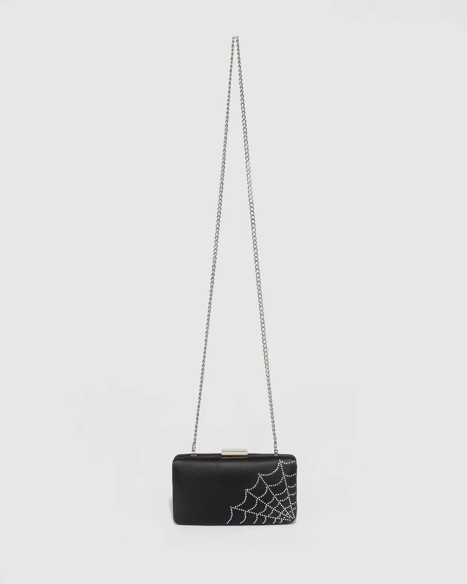 Black Bellatrix Web Hardcase Clutch Bag