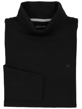 Black Rollneck Jersey Knit