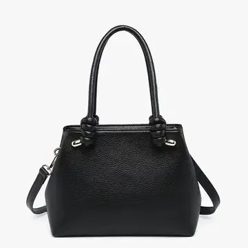 Blair Classic Satchel w/ Knotted Handles & Long Strap