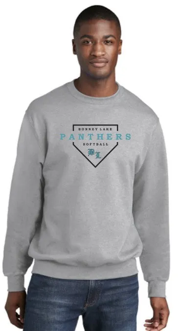 Bonney Lake Softball Fleece Crewneck Sweatshirt