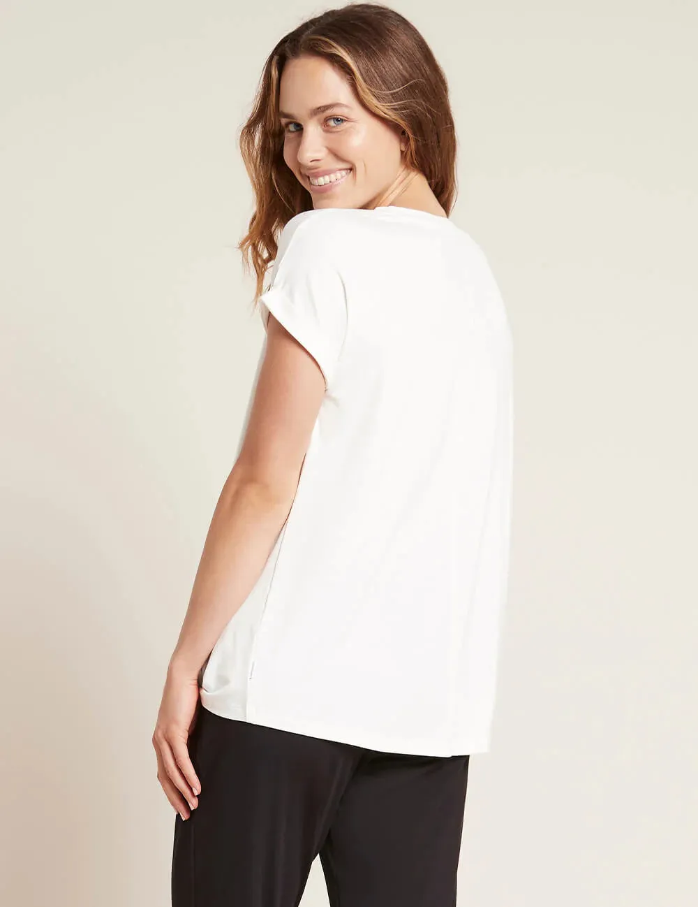 Boody Downtime Lounge Top otnw white