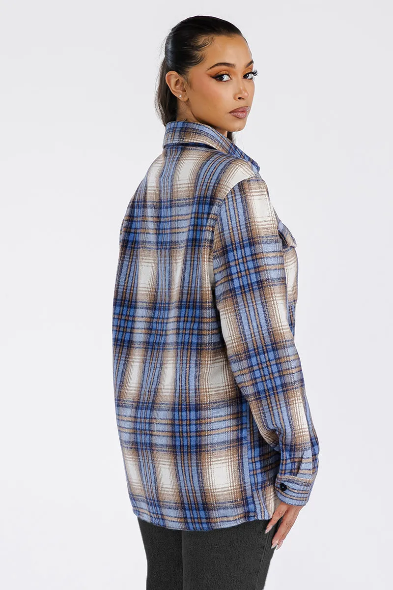 BOYFRIEND OVERSIZED SOFT FLANNEL SHACKET