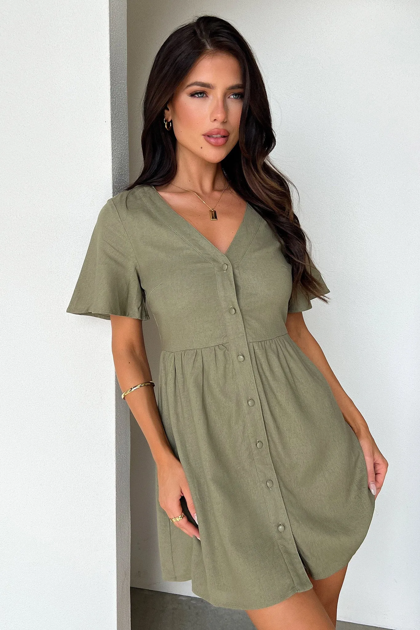 Breena Dress - Sage