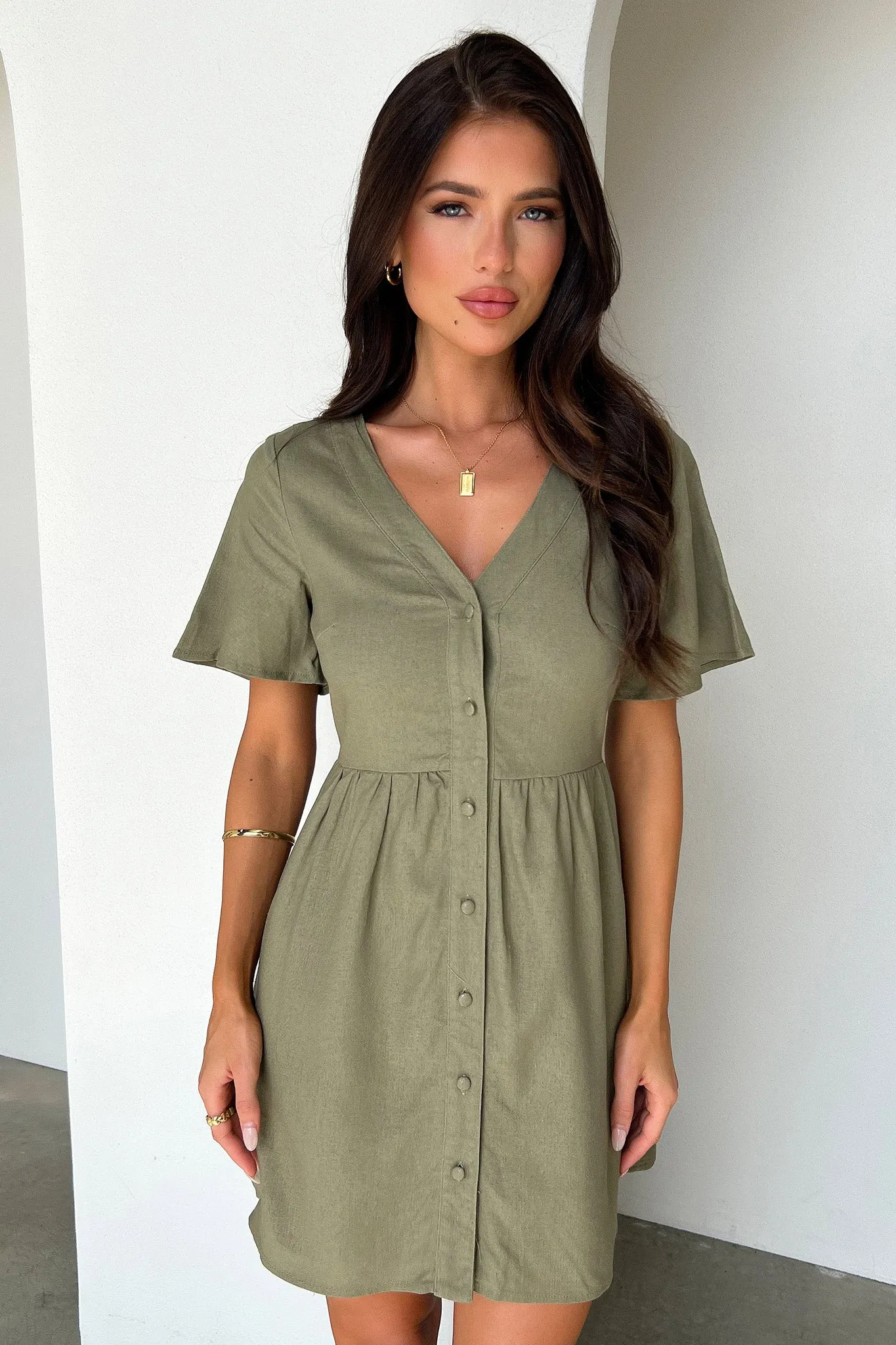 Breena Dress - Sage