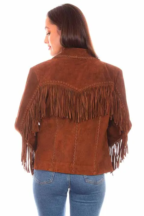 Brown Suede Fringe Jacket at Bourbon Cowgirl