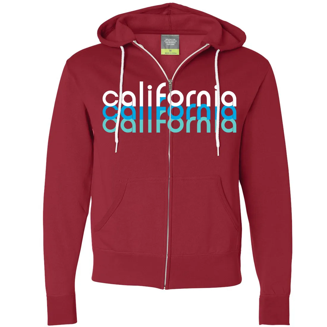 California Cool Stacked Zip-Up Hoodie