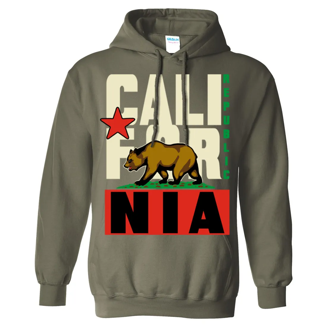 California Republic Original Retro Asst Colors Sweatshirt Hoodie