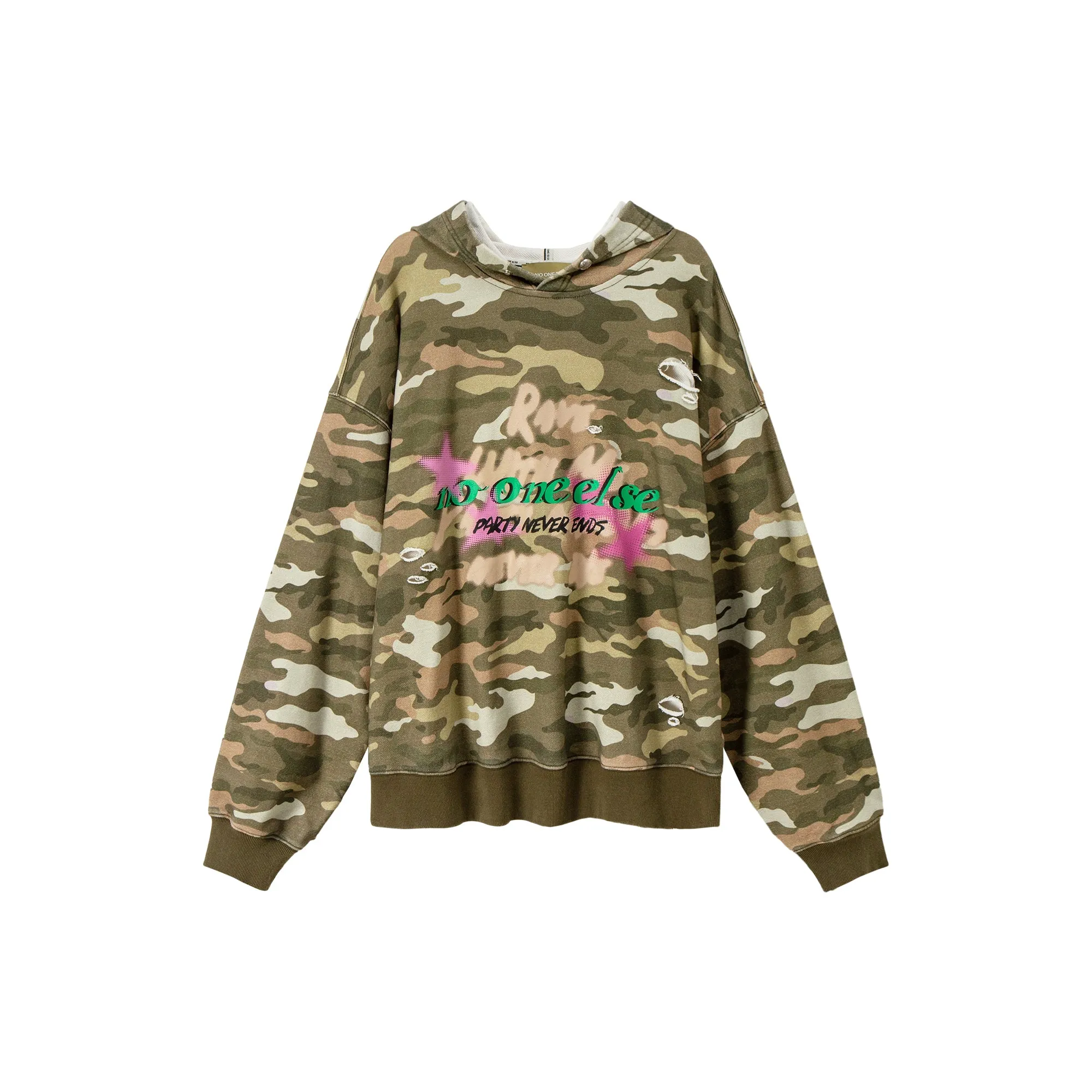 Camouflage Loose Fit Hoodie