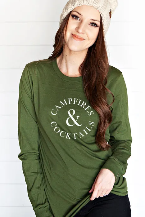 Campfire & Cocktails 4841 Longsleeve