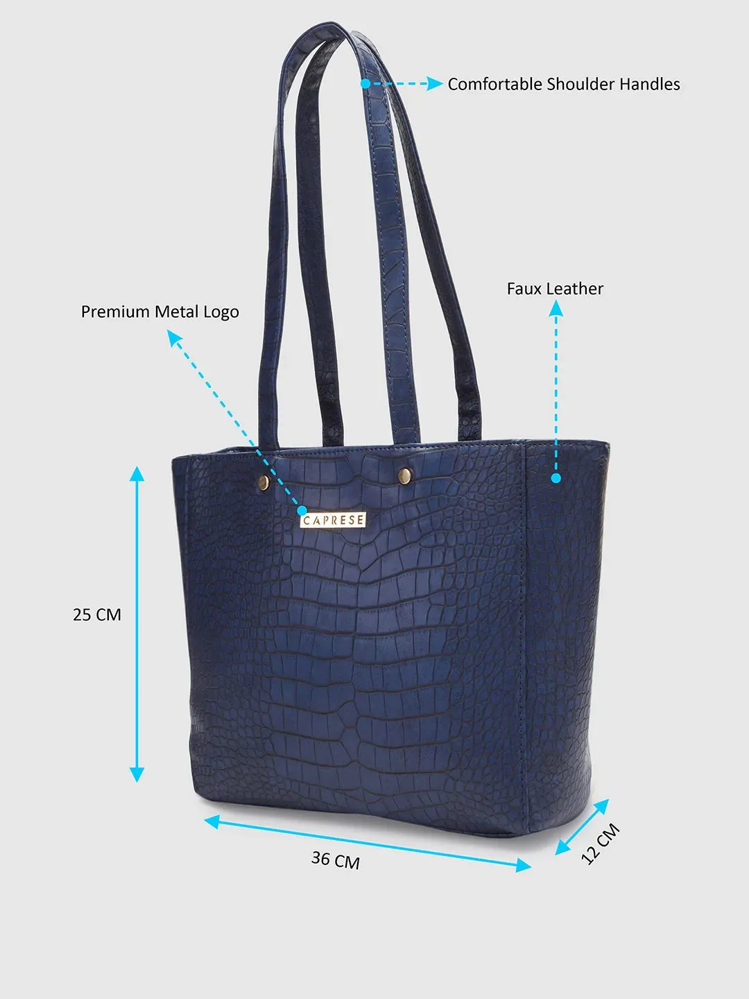 Caprese Luciana Tote Medium Navy