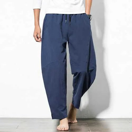 Casual Baggy Breathable Cotton Harem Pants