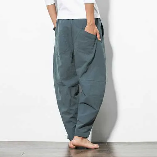 Casual Baggy Breathable Cotton Harem Pants