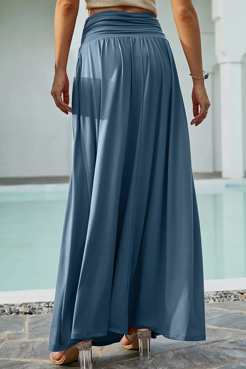 CASUAL LONG LENGTH MAXI STYLE WAIST LIGHT SKIRT