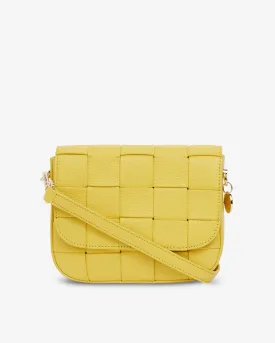 Clara Weave Crossbody - Yellow