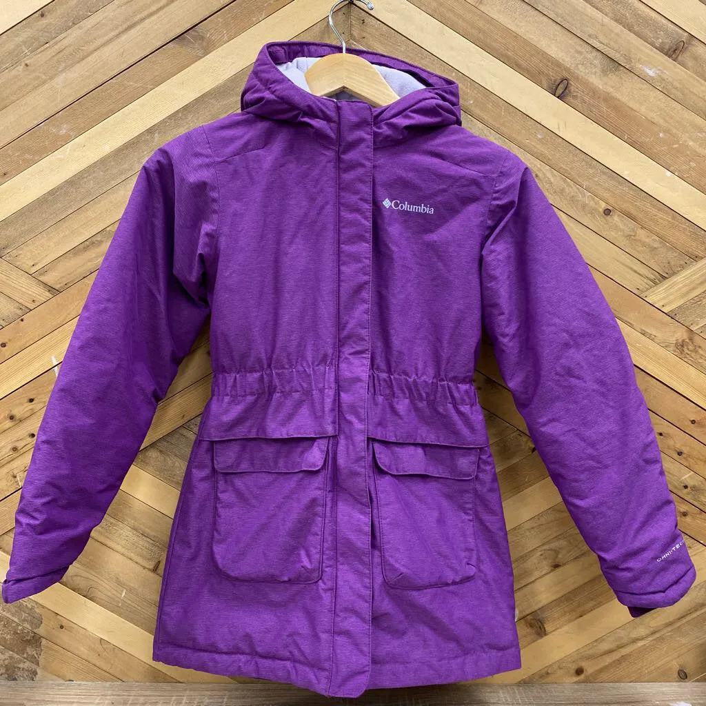 Columbia - Kid's Winter Jacket - MSRP comp $170: Purple/White-children-MD