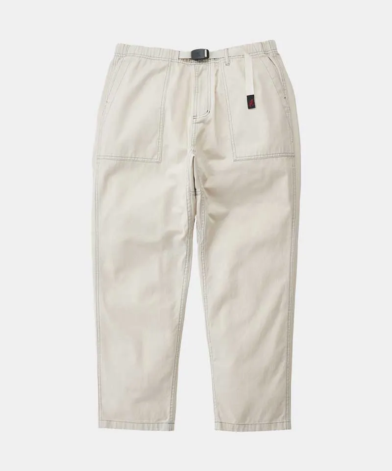 Contrast Stitch Loose Tapered Ridge Pant