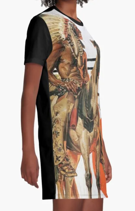 Cowgirl Kim Indian and His Horse Tee Dress - Large Only