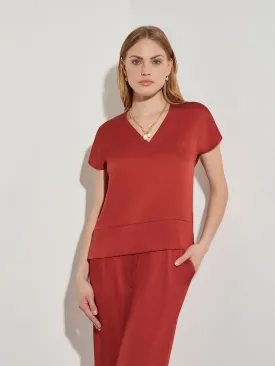 Crepe de Chine Cap Sleeve Blouse