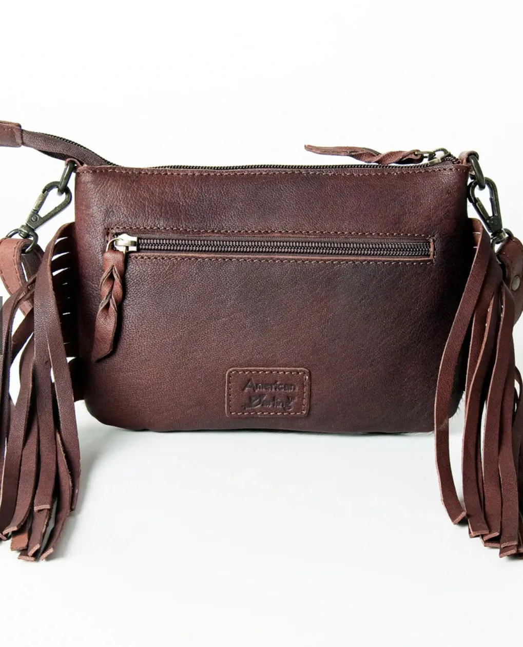 “Dakota” Calf Hair Fringe Crossbody