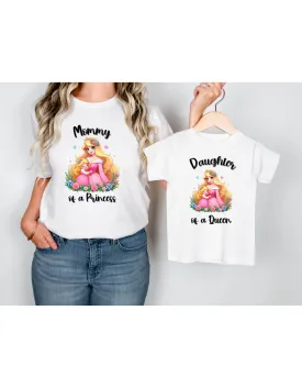 Disney Princess Mama and Daughter Matching Shirts