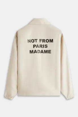 Drôle de Monsieur La Veste Slogan Jacket - Mastic