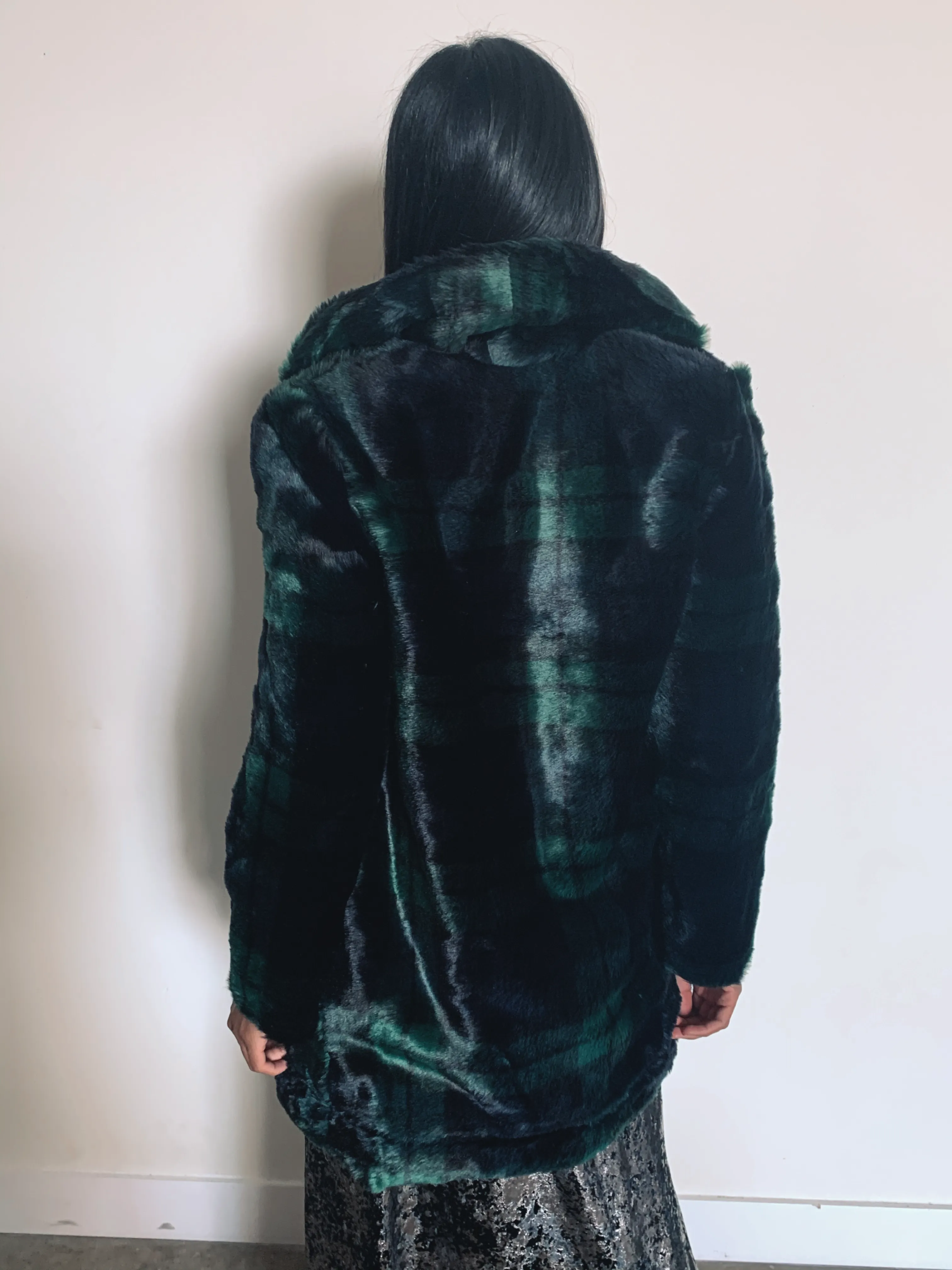 Emerald Plaid Coat