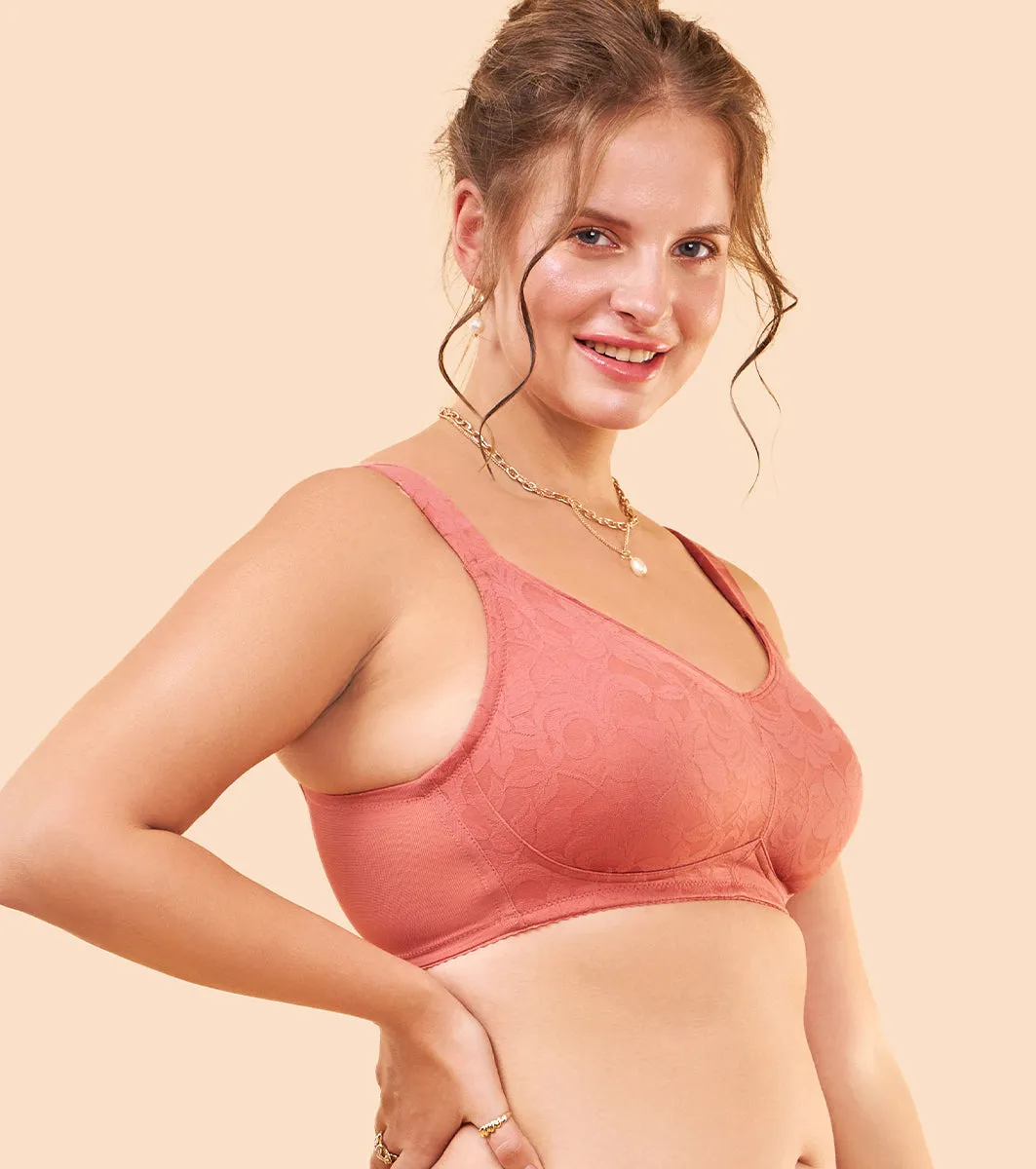 Enamor Body Transform F122 Smooth and Ultra Light Curve Super Support Bra for Women- Full Coverage, Non Padded and Wirefree